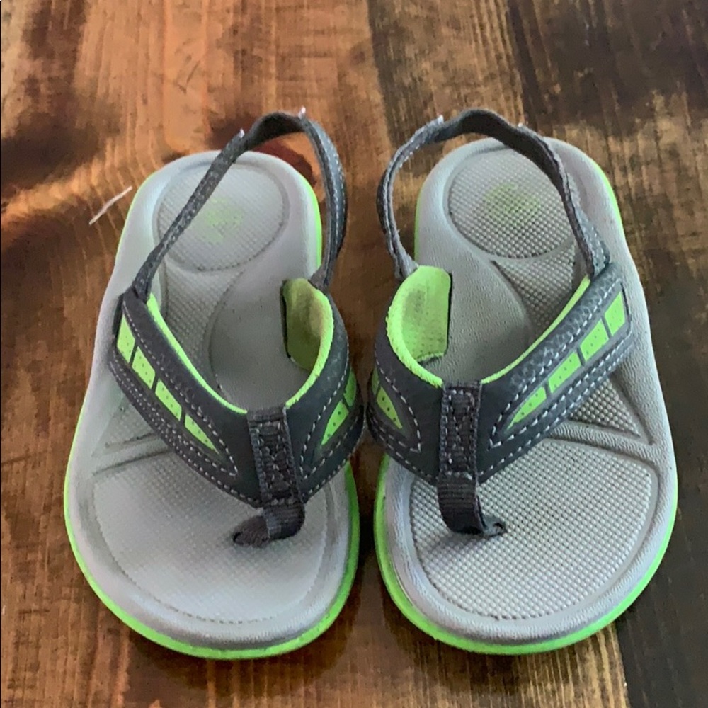 Sling back flip flops